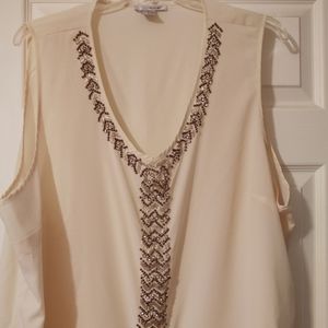 NWOT  WD NY Beaded Tank Size 3X